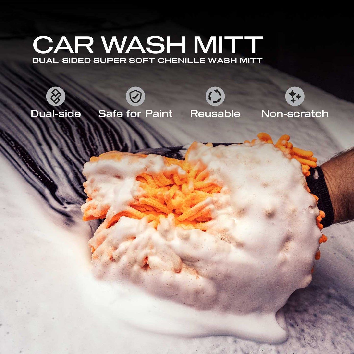 Nasiol Wash Mitt | Premium Scratch-Free Microfiber Wash Media