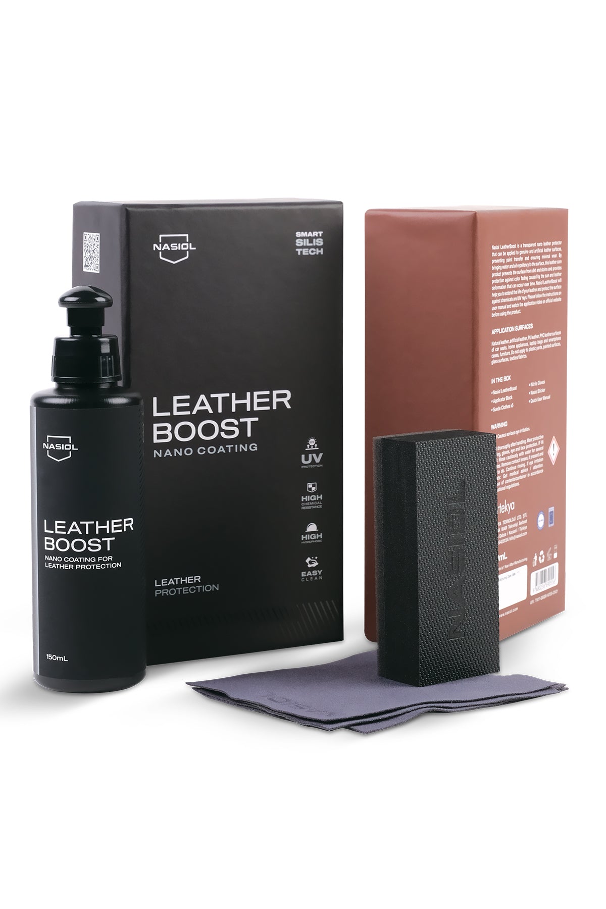 Nasiol LeatherBoost | Professional Nano Ceramic Leather Protection Kit (150mL)
