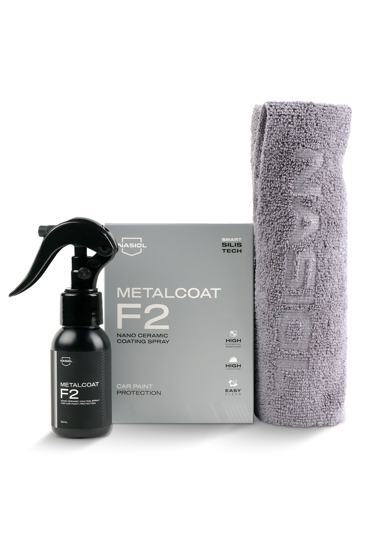 Nasiol MetalCoat F2 | Spray-On Nano Ceramic Coating & High-Gloss Sealant (50mL)