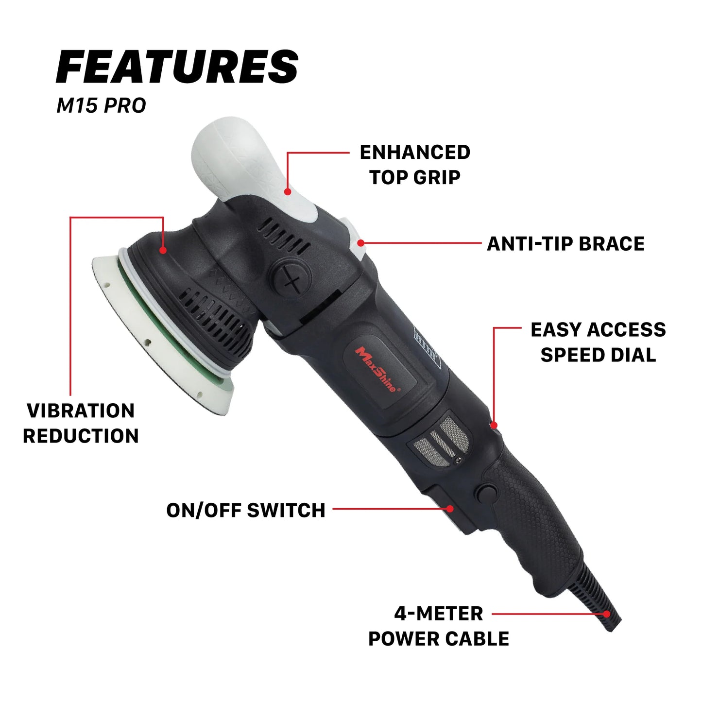 Maxshine M21 Pro II 21mm DA Polisher