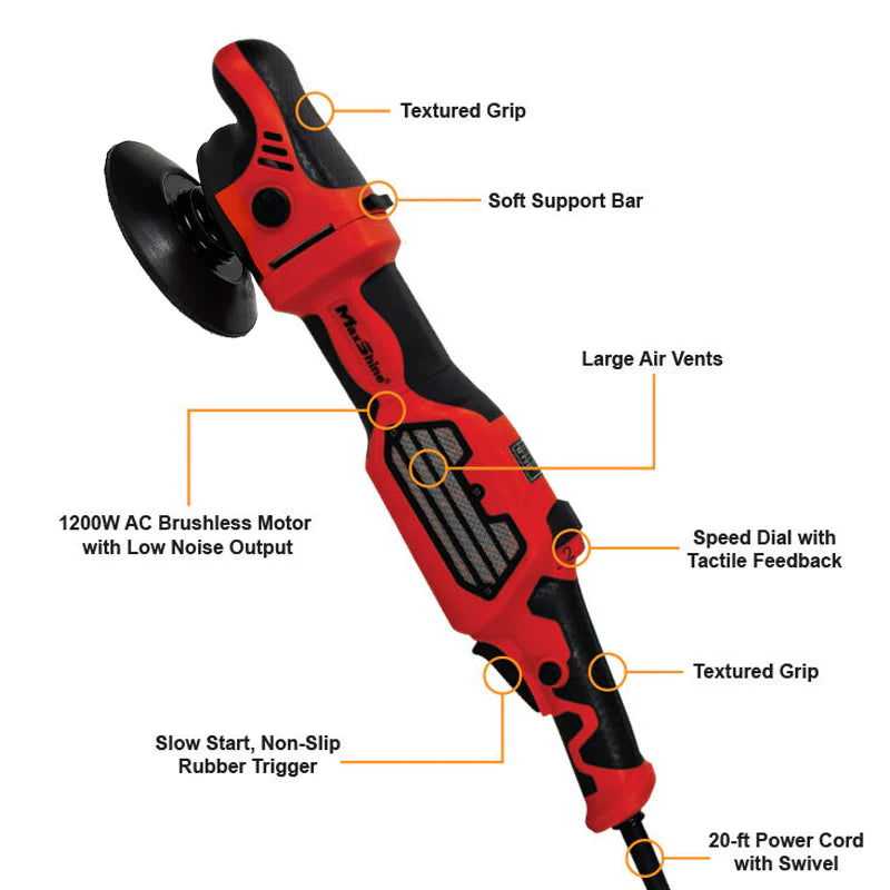 MaxShine MB1200 Pro Rotary Brushless Polisher